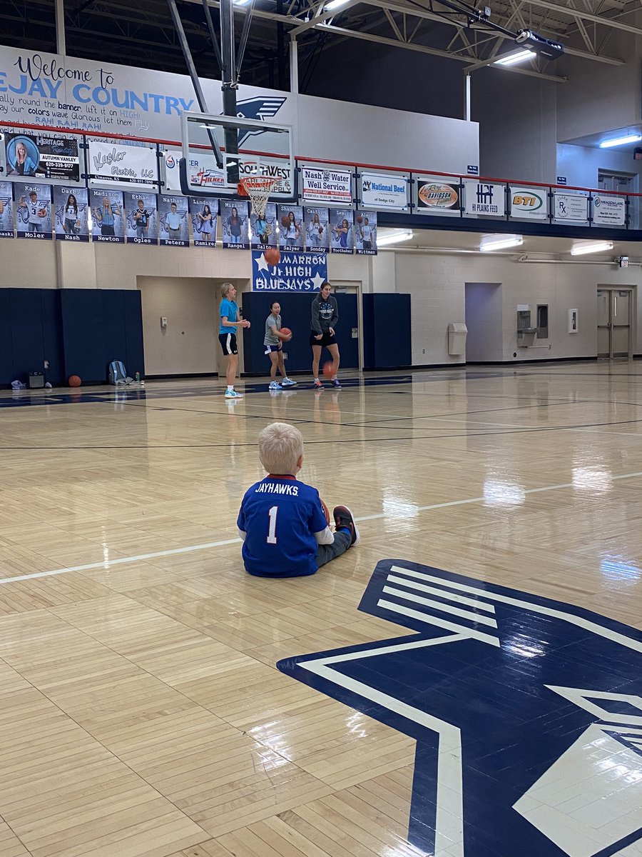 CoachStebens's tweet photo. Little eyes are always watching! P is ready for this season to get rolling! #COMPETE https://t.co/DdnWhWTsSf