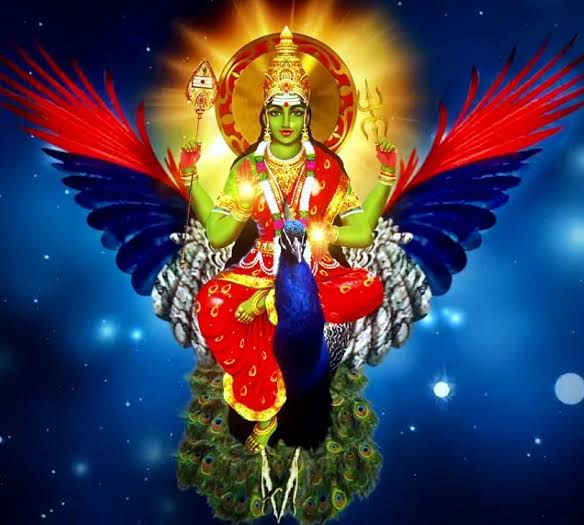 Devi Kaumari -The Sakti of Skanda (Bhagwan Kartikeya).