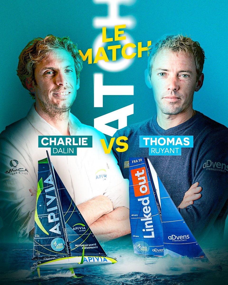 [(DUEL À MOUSTACHES*  ⚔️)]
<a href="/ThomasRuyant/">Thomas Ruyant</a> et <a href="/CharlieDalin/">Charlie Dalin</a> sont attendus demain au petit matin sur la ligne d'arrivée de la #RDR2022
Moins de 12nm séparent les deux foilers... Bien malin celui qui devinera qui prendra la 1ère place en <a href="/ImocaGS/">IMOCAGlobeSeries</a> 💪🏆
*Moustache = foils 🤓 #Movember