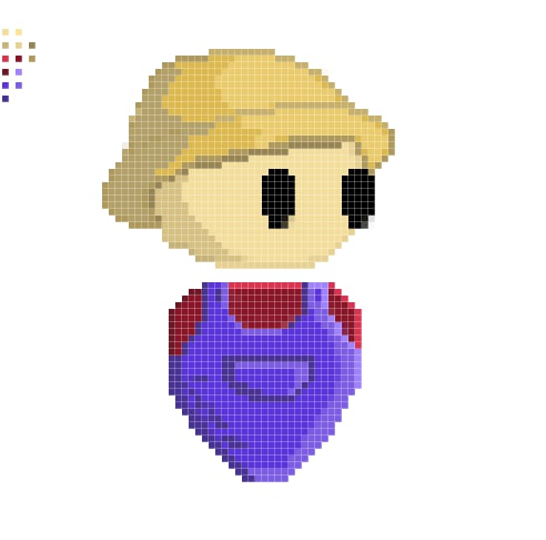tehpengcodes's tweet photo. Pixel Art attempt 2. I am thinking whether to make my canvas smaller so I can make smaller sprites. https://t.co/XANcDMZHlR