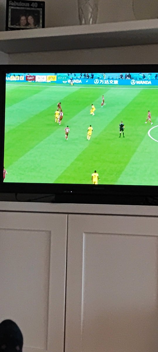 chris_mortimer's tweet photo. That was clearly NOT offside. FIFA are in trouble for this one. #FIFA2022 https://t.co/x0I408b9QX