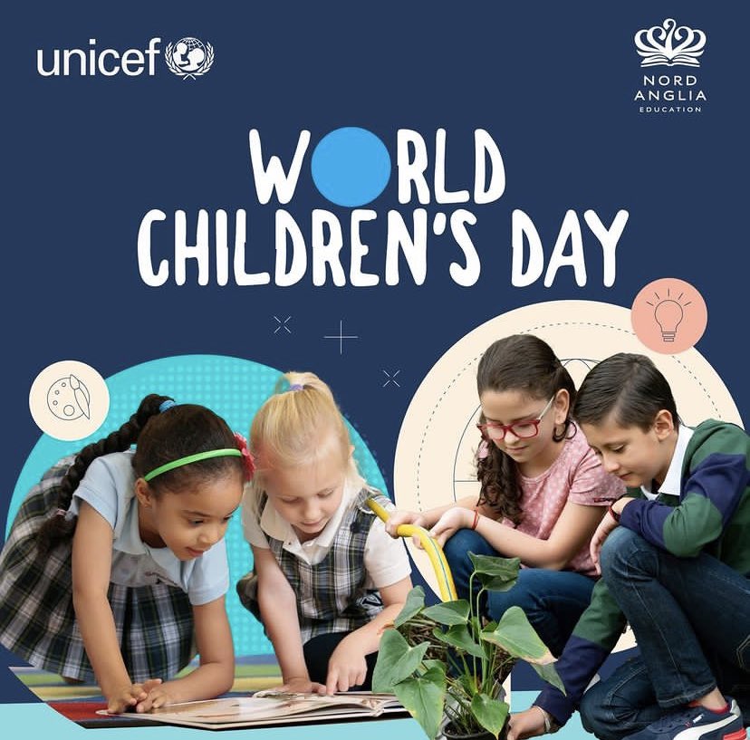 ICSMadrid's tweet image. Today our ICS community joins @unicef, @unicef_es and all Nord Anglia schools around the world to celebrate #WorldChildrensDay, a day of action for children, by children.
We invite our school community to wear blue tomorrow 21st November, to commemorate this very special day!👕