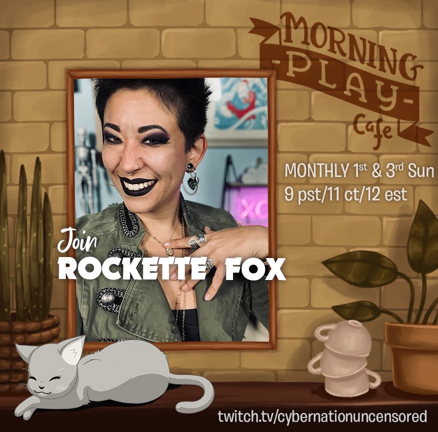 It’s time again! Join me in just an hour over on @cybernationuncensored for some relaxing live play and coffee as we figure out what to do with all of these Minecraft goats! 🐐 Twitch.tv/cybernationunc… #streamergirl