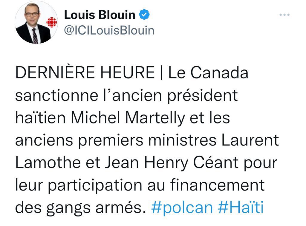 MervilMonsonn's tweet photo. ☝️J'ai pris acte de la décision prise par le Canada et les États-unis d'Amérique pour sanctionner des hommes politiques haïtiens. Mais je voudrais rappeler à ces deux pays que madame Lalime et madame Sisson elles aussi sont impliquées dans la formation des gangs en Haïti.👌 https://t.co/PCKooATyuU