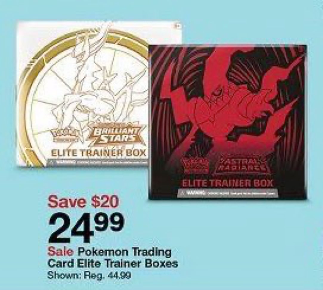 Pokemon Drops on Twitter "Targets Early Black Friday Sale (11/20 11/26) with ETBs for 24.99