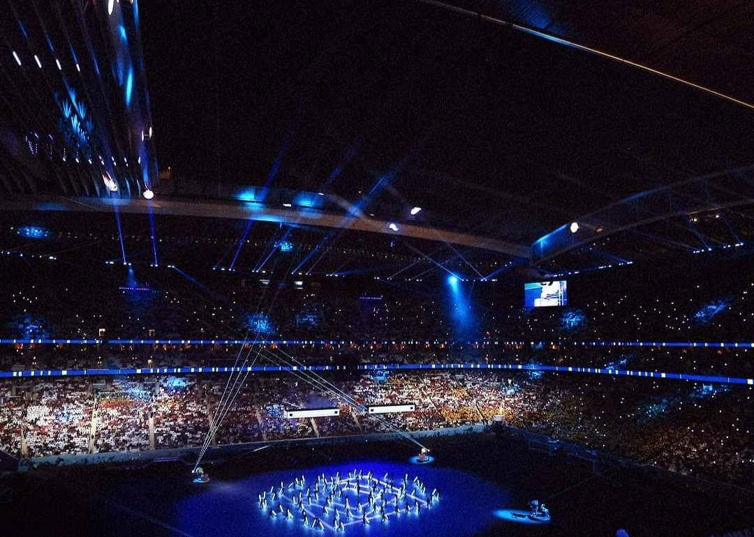 حفل افتتاح كأس العالم في قطر 2022، جدا رائع، شكرا قطر البلد الصغير الحاضر في جميع القلوب العربية.