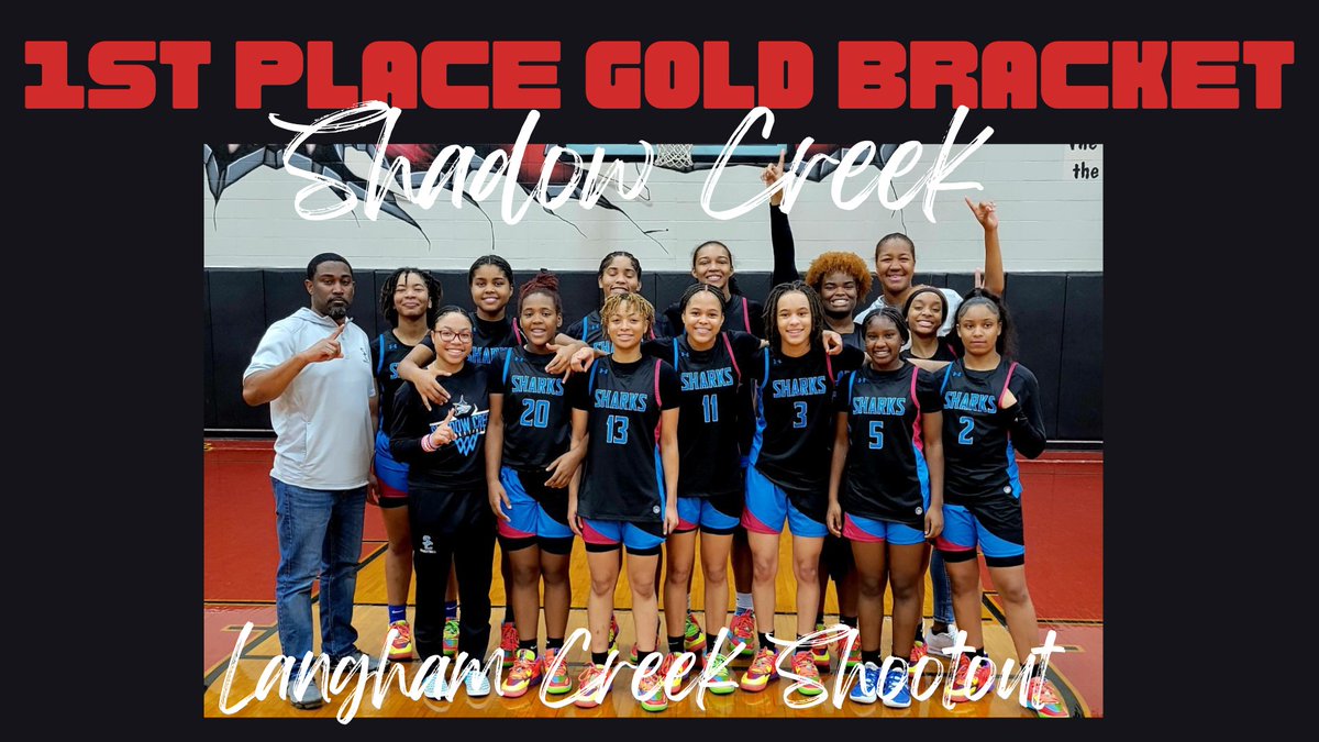 Congratulations to <a href="/ShadowCreekGBB/">Shadow Creek GBB</a> for placing 1st in the Gold Bracket at the Langham Creek Shootout!  <a href="/vypehouston/">VYPE Houston</a> <a href="/TXHSGBB/">#TXHSGBB—TXHSGBB.com</a> <a href="/Tabchoops/">𝙏𝘼𝘽𝘾🏀📋</a> <a href="/HoustonChronHS/">Houston Chronicle High School Sports</a> <a href="/AustinTGCA/">TGCA</a> <a href="/CFISDAthletics/">CFISDAthletics</a> <a href="/AlvinISD/">Alvin ISD</a> <a href="/ShadowCreekHS/">Shadow Creek HS</a>
