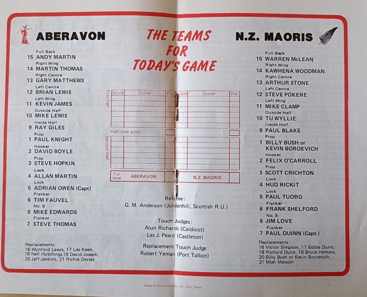 1982 and @AberavonRFC host New Zealand Maoris <a href="/MaoriAllBlacks/">MaoriAllBlacks</a>