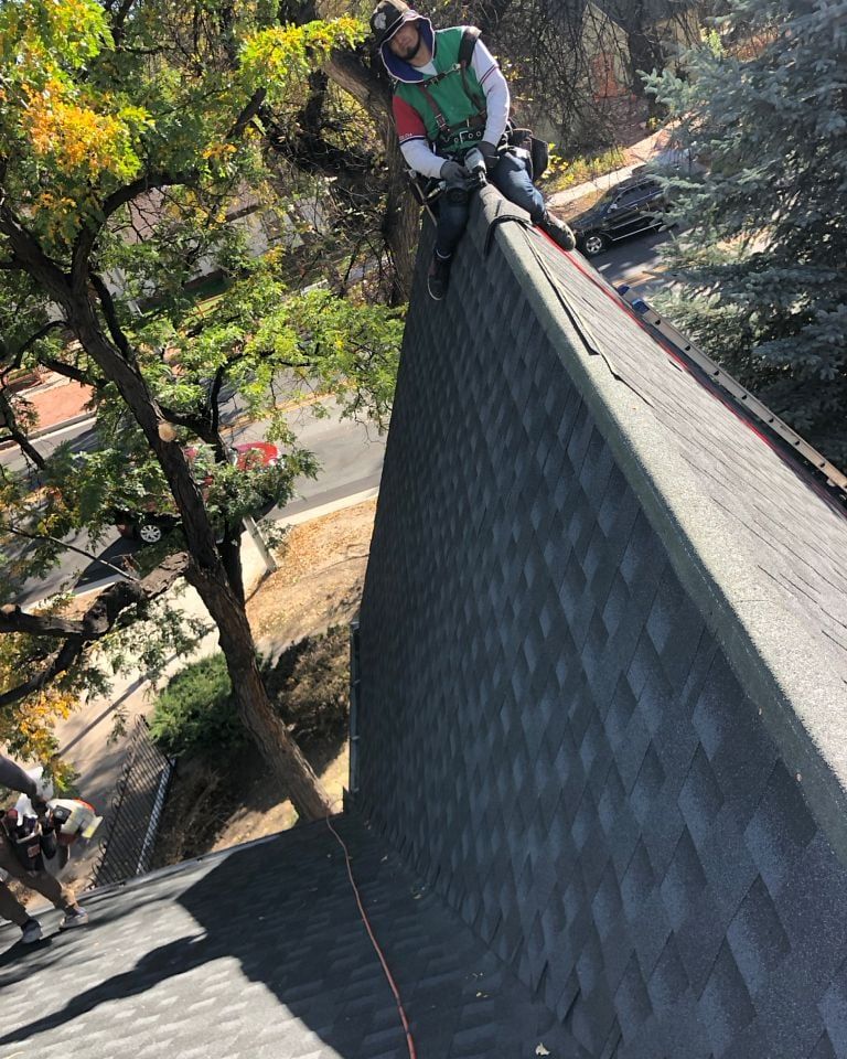 Divine Roofing has replaced over 4000 roofs in the Colorado Springs area. If you need a roof, we can help divineroofinginc.com #coloradosprings #roofingcompany #bestroofingcompany #roofinginspection #roofrepair #commercialroofing #roofinstallation #shingleroofing #metalroofing