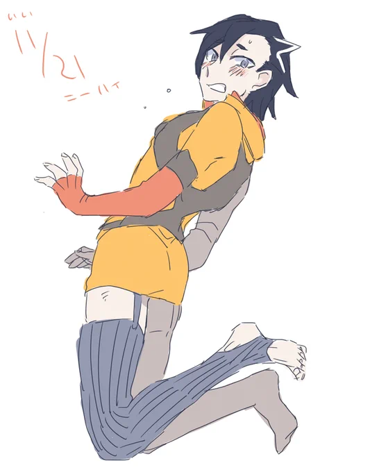 勝手にいいニーハイの日として描きました 