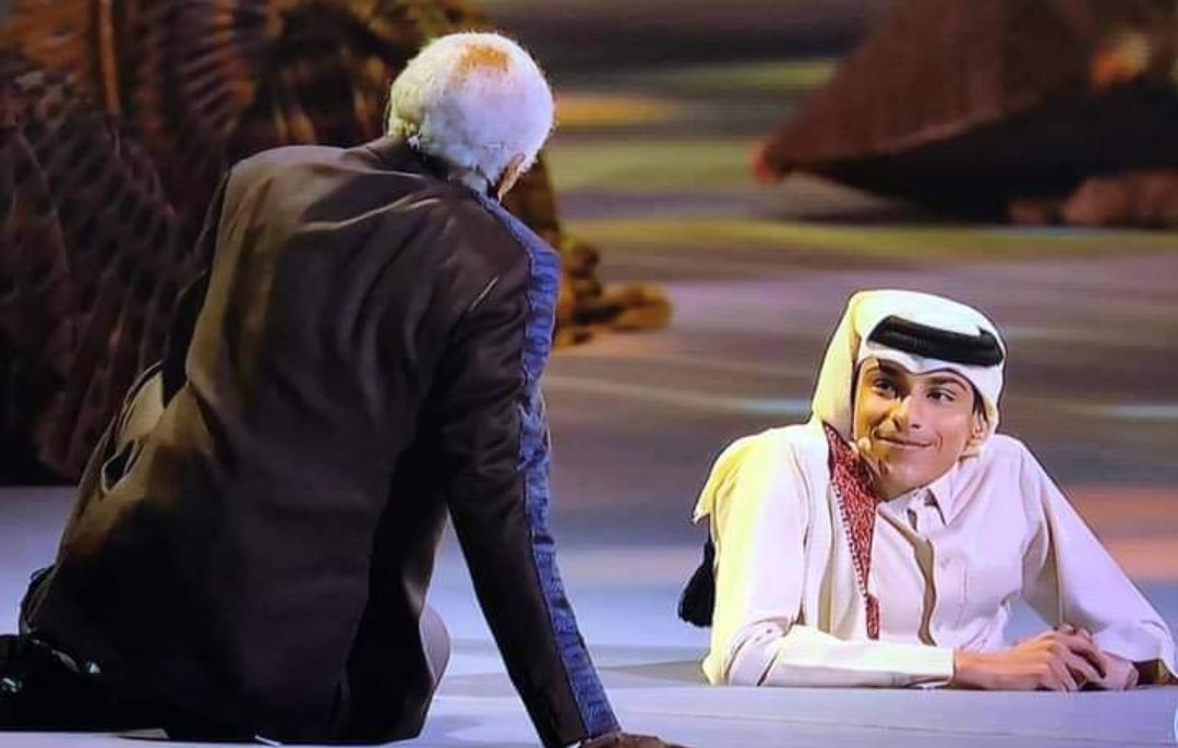 Gabbar0099's tweet photo. Came across this beautiful and inspiring story amid the excitement and hype around the World Cup. The opening ceremony of the Qatar World Cup has been considered one of the best in recent memory and the story is about an important figure of the magnificent show. 1/n https://t.co/FkBjqJzUiA