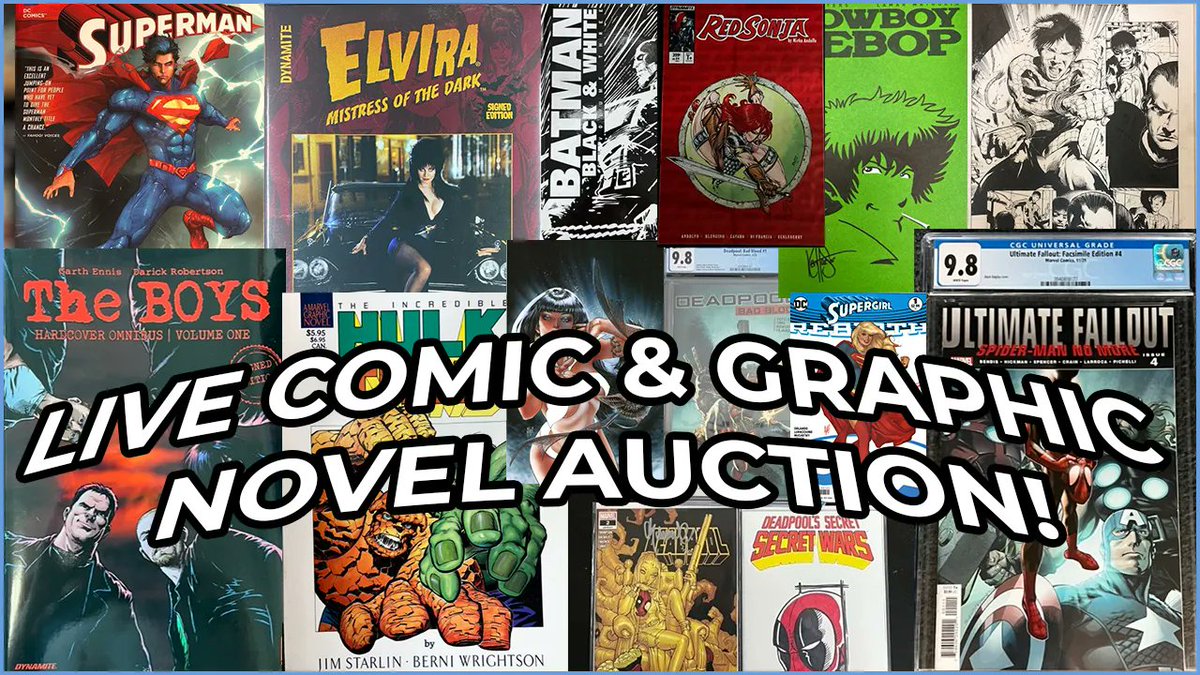 Happy SUNDAY, Minties!!

TODAY at 1PM EST! Omar is going LIVE with @DynamiteComics for a Comic & Graphic Novel AUCTION!

ALL of @NearMintCon's proceeds from the auction will be going towards Rachel Pollack's GoFundMe page (link below)

#Comics #RachelPollack #DoomPatrol #Dynamite