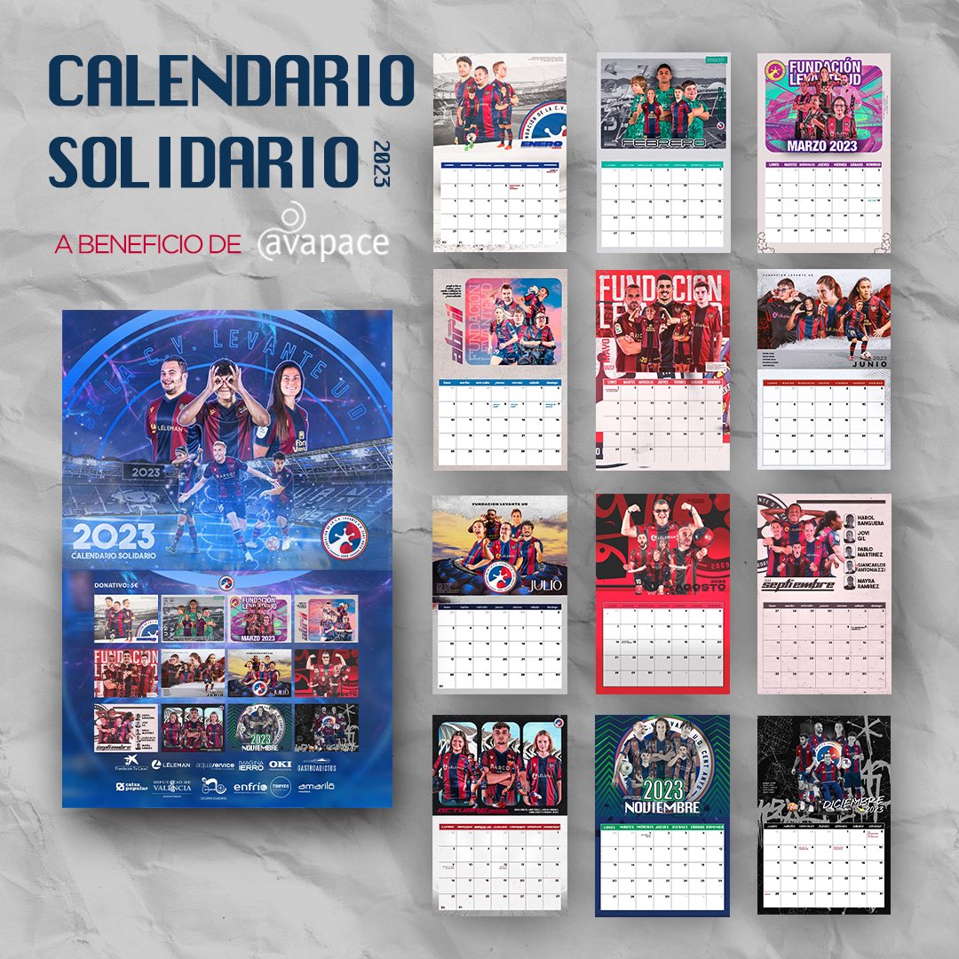 Calendario levante ud 2023