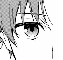 Lifted up by the shirt, he makes eye contact with her. That blush ever apparent doesn't sway his emotions.

Not too much.

His heart will not race.

Surely.

" Right. We do. Are you having fun? "

Holding him up this way.