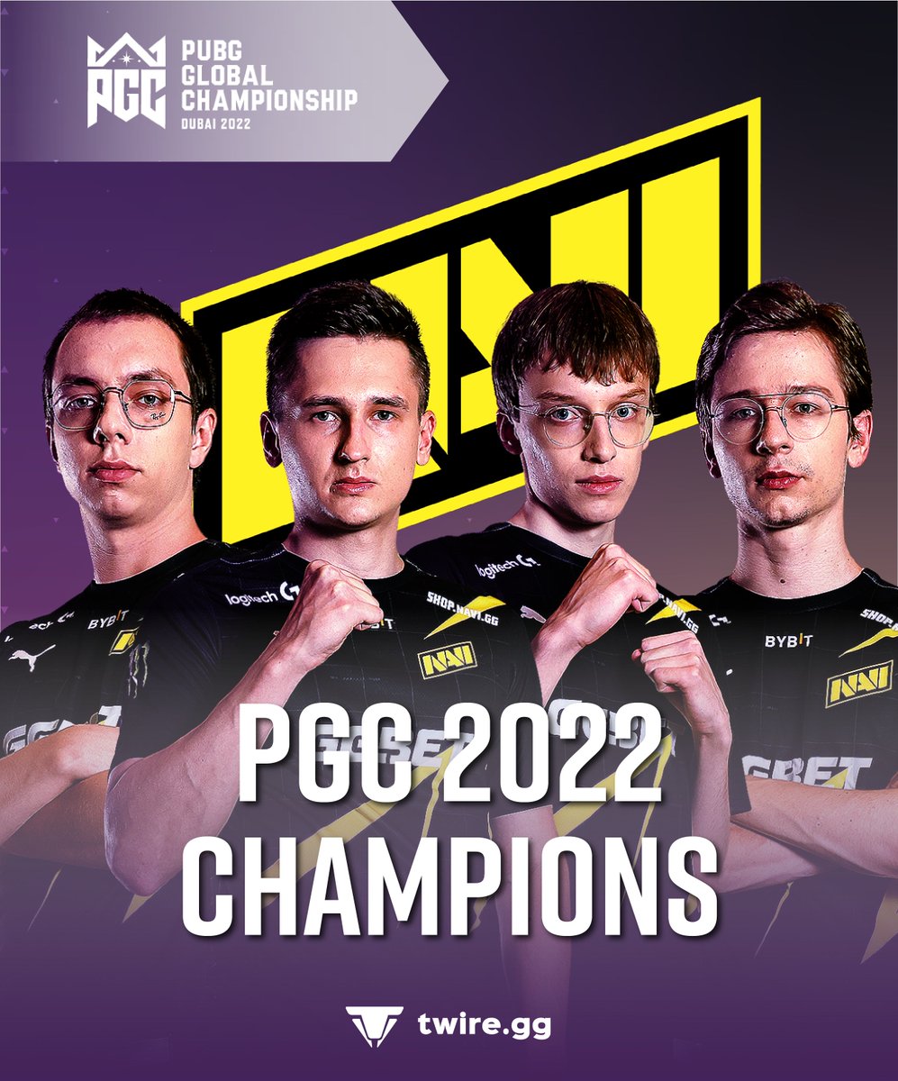 TwireGG_PUBG's tweet photo. 🏆 Here are your #PGC2022 CHAMPIONS: @natusvincere 🏆

What a fantastic climb on the last day! 🔥
The first international title for Europe! 

Congratulations! 👏

#PUBGEsports https://t.co/wL1yJZ3KEH
