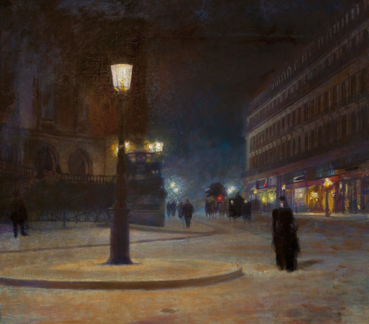 polmastersofart's tweet photo. Ludwik de Laveaux - Plac Opery w Paryżu (olej na płótnie, 75 x 84 cm), ok. 1893, Muzeum Narodowe w Warszawie. #PolishMastersofArt #PolishArt #PolskaSztuka #LudwikdeLaveaux #PlacedelOpera #Paris https://t.co/1oPJnqZbGB