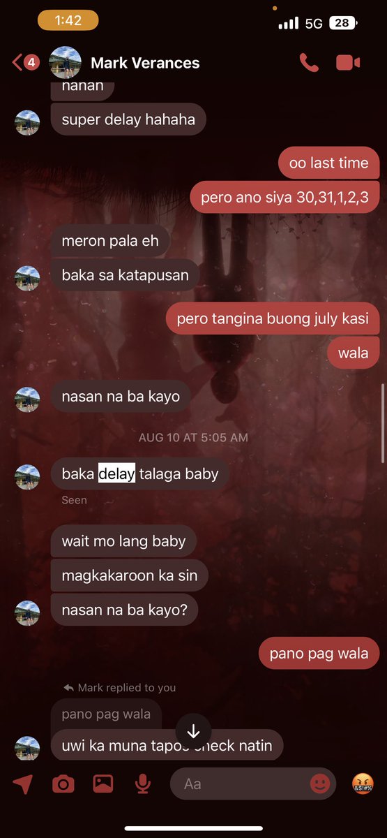 khatemaekawaaa's tweet photo. someone asked my ex if siya daw ba ang tatay ng anak ko then he told everyone na “pano ko mabubuntis ‘yun” 

first pic;oct 28 ako nag pt

2&amp;3rd pic; oct 28 nag chat din ako sakanya pero oct 30 na niya nalaman talaga 

last pic (aug10) nagsabi na ako sakanya na 2months nakong wala https://t.co/xgJhjKiTBa