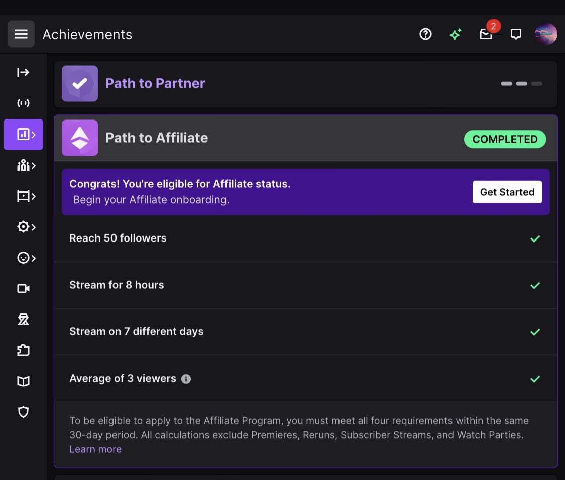 TriPpYRoSe23's tweet photo. I CAN FINALLY SAY AFTER A VERY HARD AND LONG JOURNEY WE ARE NOW AFFILIATED THANK YOU @Twitch!💜💕 I FEEL THIS IS MUCH DESERVED! MUCH LOVE TO THE ONES WHO HELPED ME GET HERE! https://t.co/vDvyoPvdYw