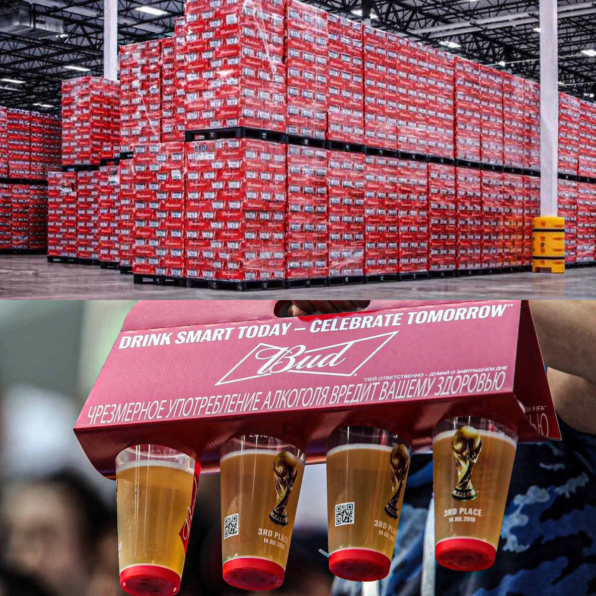 Euro_NoiaC9's tweet photo. #ULTIMAHORA Budweiser anunció que toda la provisión de cerveza que tenían para Qatar 2022, se la entregarán al país que sea campeón del mundo. https://t.co/lQhsHD2FNR