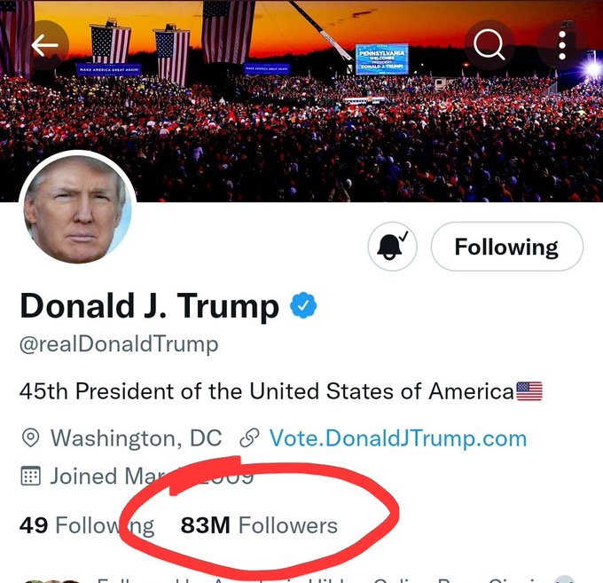 Donald Trump is back in Twitter 👏🏻👏🏻👏🏻 #Elonmusk #DonaldJTrump https://t.co/0z89W9oRXp<a href="/tag/elonmusk"class="tags">&#35;Elonmusk</a><a href="/tag/donaldjtrump"class="tags"><span>&#35;donaldjtrump</span></a>