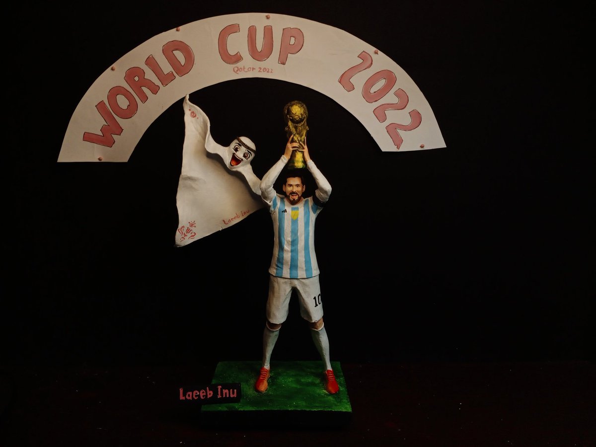 cryptolegend696's tweet photo. @laeebinu_erc I made sculptures of Messi and Laeeb Inu mascots from clay. I hope you like my entry and the process video is in the comments.
@laeebinu_erc 
#LaeebInu $LAEEB https://t.co/NTUW4mfL8O