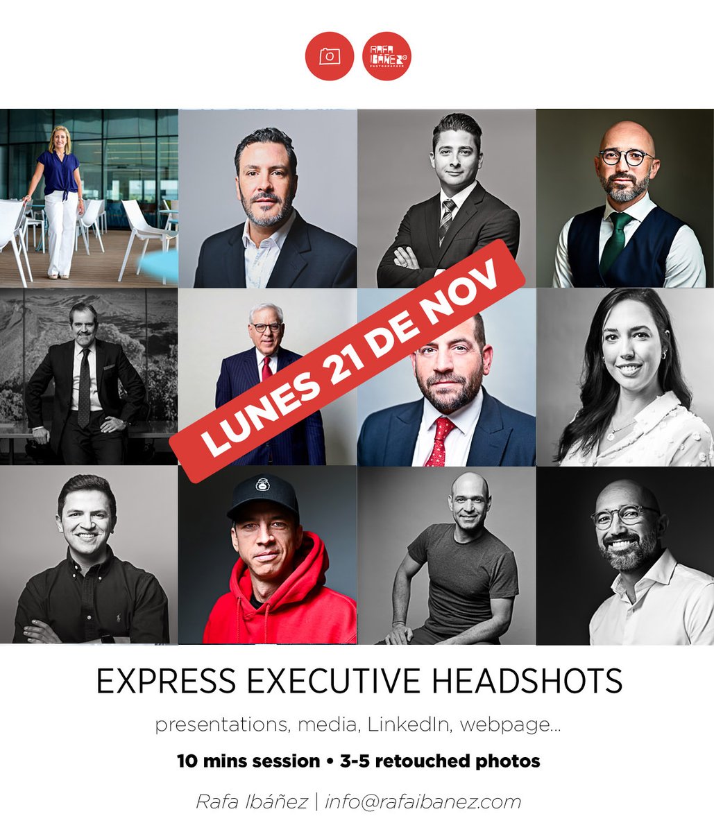 Renew your profile picture. Si vives en Monterrey, te invito a renovar tu foto de perfil este Lunes 21 de Noviembre.

Quedan 2 lugares a las 12:00 y 12:30 pm.