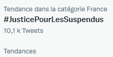 aragon_jb's tweet photo. YES ! #JusticePourLesSuspendus au-dessus des 10k ! 
Go !!!  Pour les #SoignantsSuspendus les #PompiersSuspendus les non soignants suspendus, ça fait 14 mois privés de salaires, de chômage, de RSA, c'est inadmissible, inhumain ! 
#JusticePourLesSuspendus https://t.co/72urElCjvx