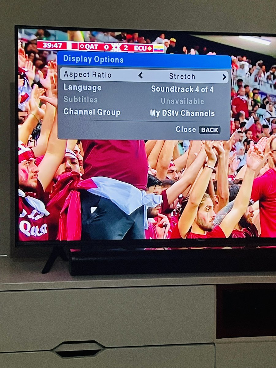 GideonKabenge's tweet photo. @EddiePages @WinnieNabakooza Change channel to World Cup Africa HD, press options button on the remote, select language, then select soundtrack 4 for Luganda commentary. I recognize @DhakabaKigongo voice https://t.co/fjBQju5ir6