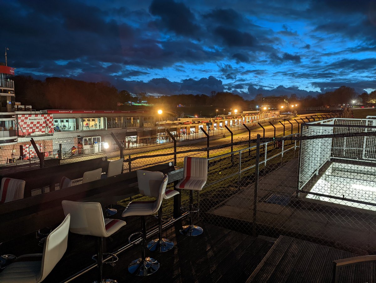 TOGTanner's tweet image. It is dark at brands honest #nighttimeracing