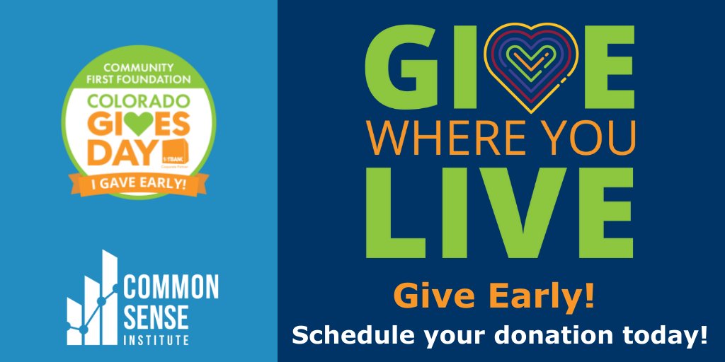 CSInstituteCO's tweet photo. You can NOW schedule your Colorado Gives Day donation today! Help support the FACTS by scheduling your donation here: https://t.co/uOfq04t0r5 #GiveWhereYouLive #cogives #copolitics https://t.co/utHMsPcTgZ