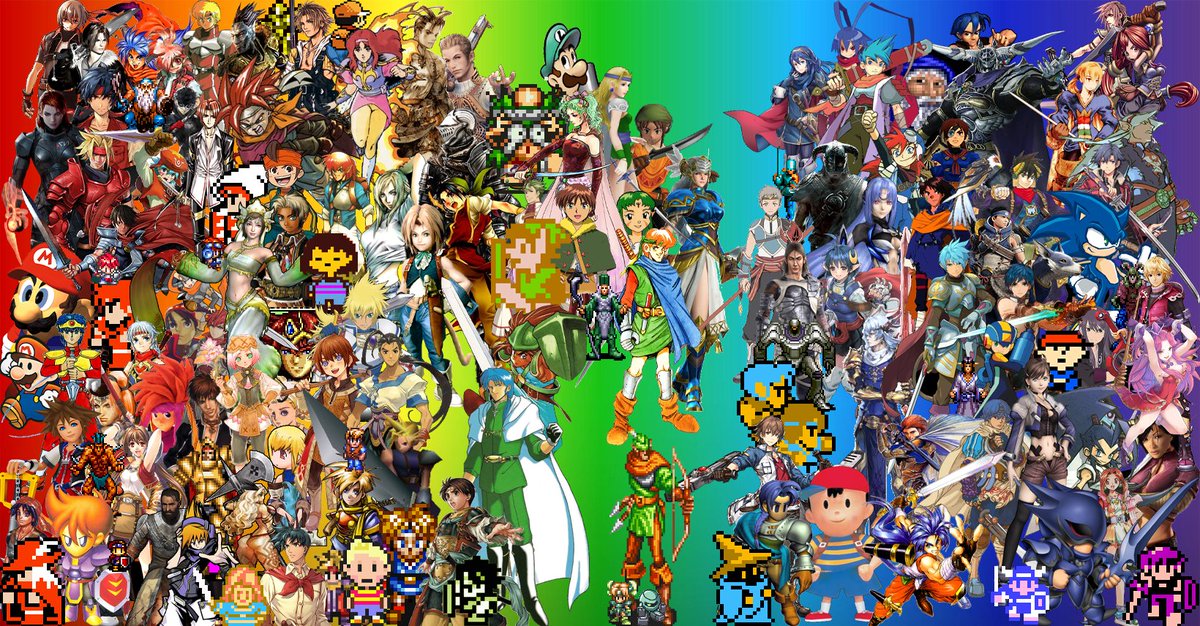 UPDATE:

Looking for retro RPG main characters! Name 'em and I'll add 'em to the latest collage. Needing Western RPGs!