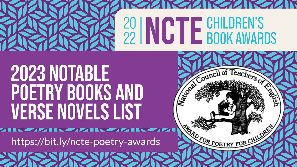 Yesterday during #NCTE22, we announced our 2023 Children's Book Awards winners! Congratulations to all of the winners, Honor Books, and Recommended Books. To view the full list of 2023 recipients, visit: ncte.org/awards/ncte-ch…