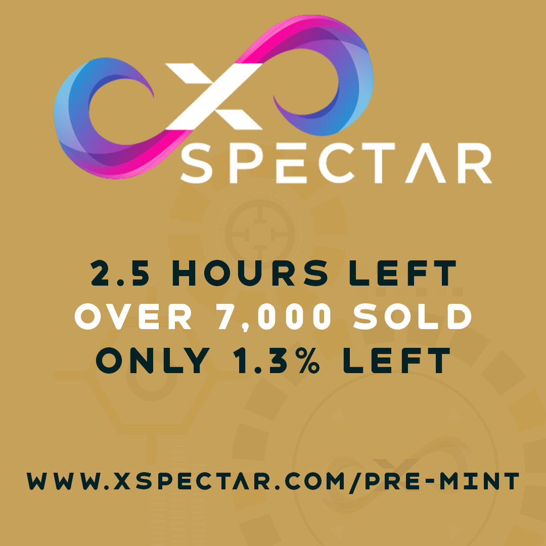 🧬 FINAL CALL⚠️ 

👇 In 2.5 hours from now we will close the pre-sale👇 

👮 1 xSPECTAR agent
🗺️ 2 XS Land plots
🦘 2 @CombatKanga 
🦌 1 <a href="/WildStagTH/">XRPL Wild Stag Treehouse</a> 

All this, for only 888.8 XRP

🔗 xspectar.com.pre-mint

DON'T MISS OUT!