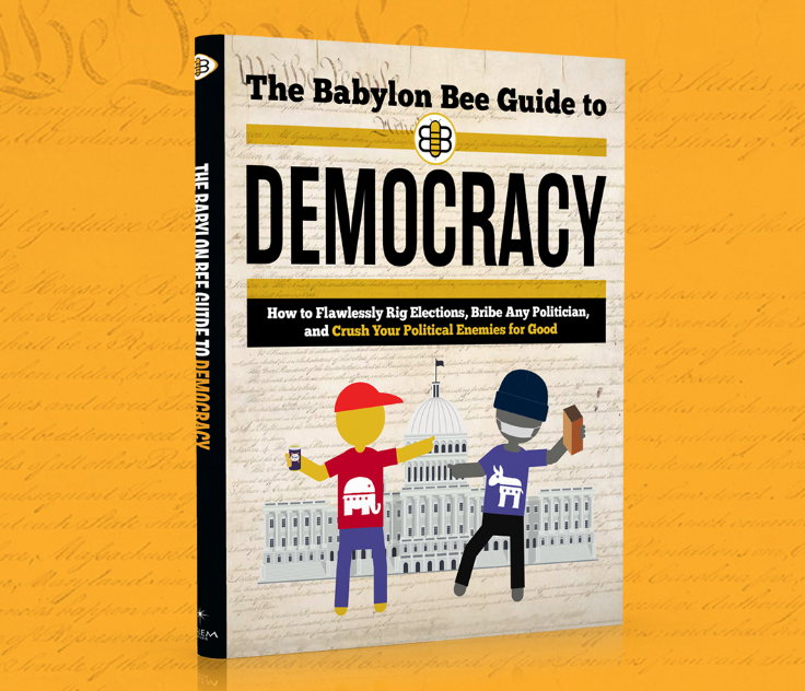 TheBabylonBee's tweet photo. Earlier this year, we released a book about how big tech censors people and meddles in elections. But we couldn't tell you about it because, you know, we were locked out of our Twitter account lol.

Check it out here:
https://t.co/g4DNUVe5m8 https://t.co/RzPtX2xvjL