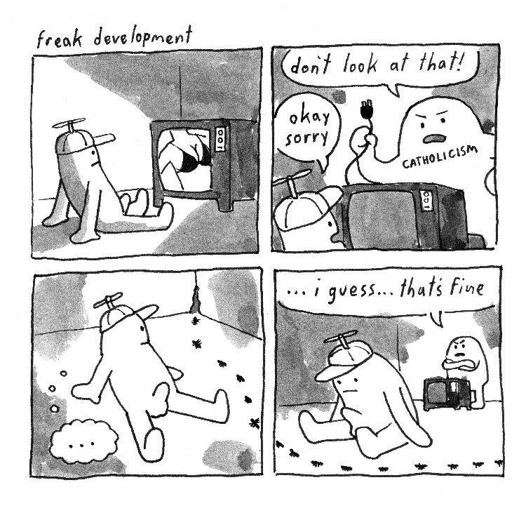 well it took a while but tiktok finally took down my reading of this comic about becoming a freak 🐜🐜🐜 