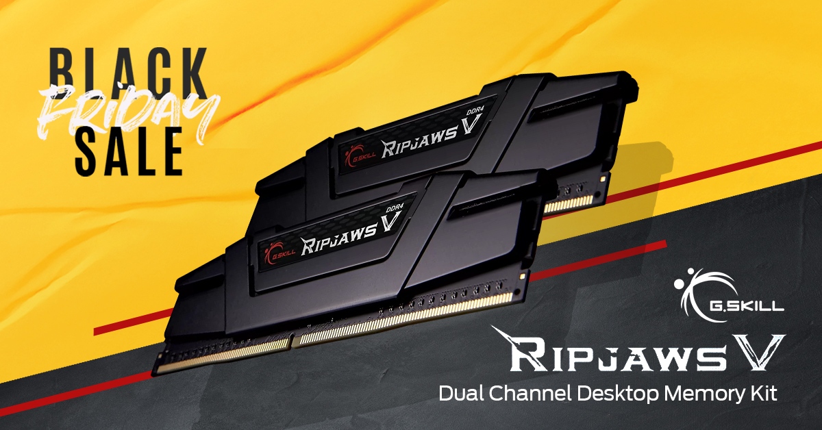 CC_Deals's tweet photo. Shop select G.SKILL Ripjaws V series RAM and enjoy Black Friday savings! ⚡Limited time only.
SHOP🛒 https://t.co/Udu06DEoVh
_______
#G.Skill #RipJawsV #BlackFridaysale #pcsetup #pcgaming #CanadaComputers #BlackFriday2022 #OrdinateursCanada #Deals #Discounts #tech #gadgets https://t.co/kyEitR2VFC