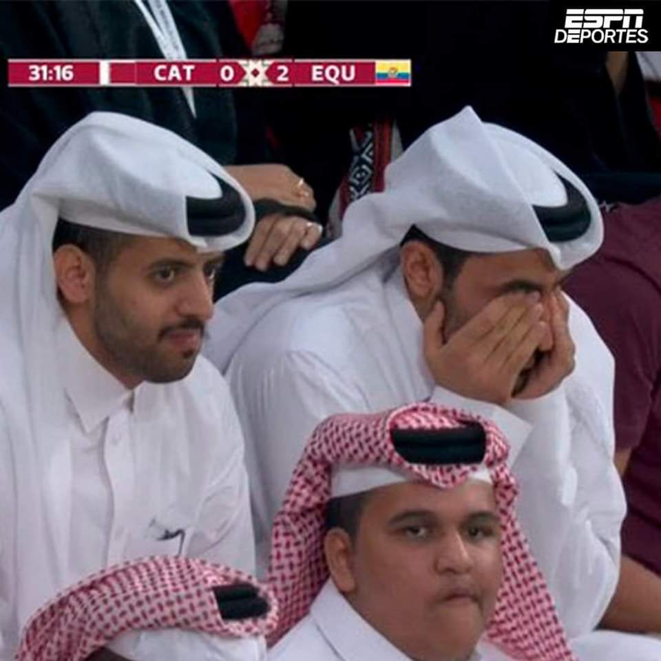 Dante_s_Infern's tweet photo. Cuando le metes millones al asunto y te gana el equipo de un país que ni moneda propia tiene #FIFAWorldCup #QatarWorldCup2022 #EcuadorQatar #futbol https://t.co/rkYn0DbXLC