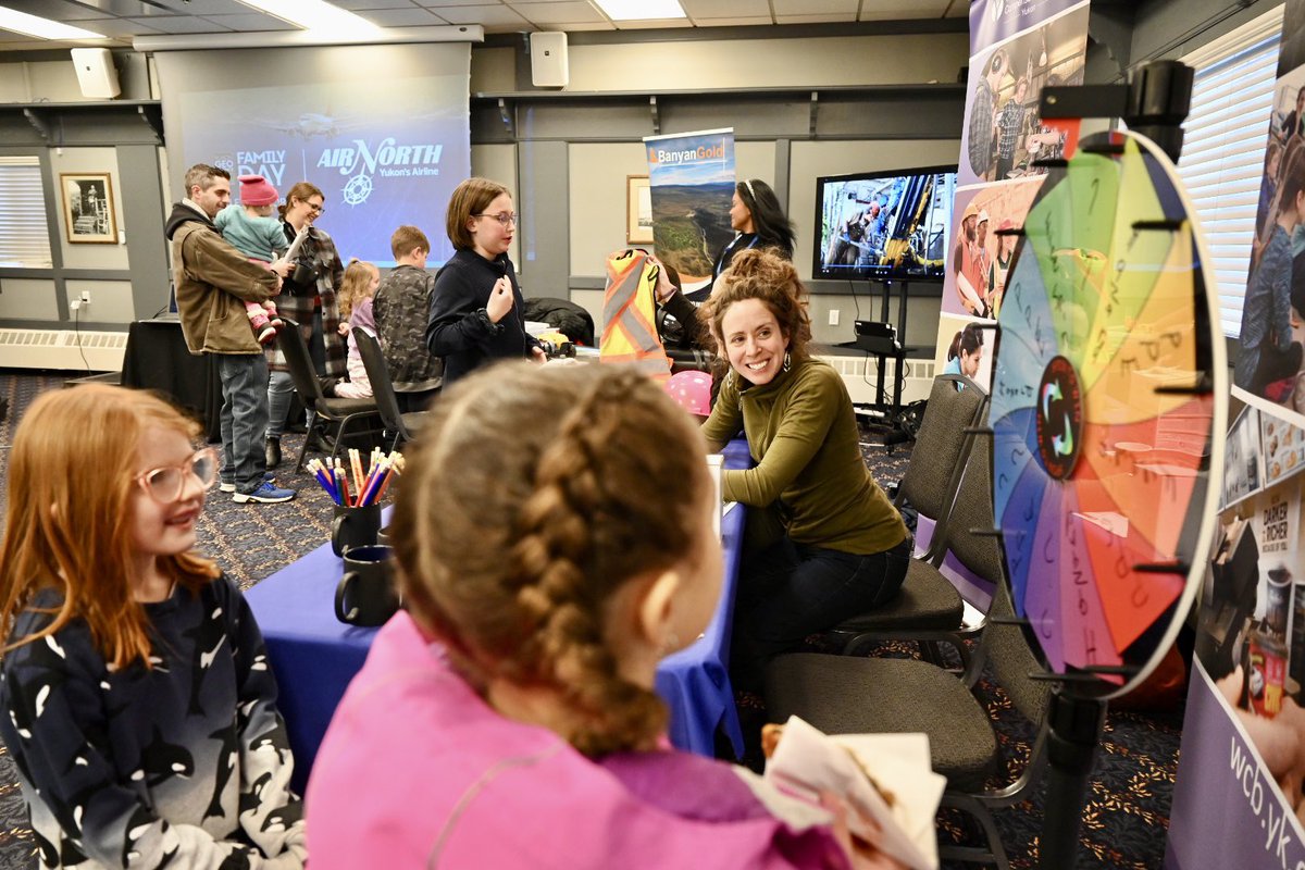 COME ON DOWN- Yukon Geoscience Family Day was Saturday!From Air North, Yukon's Airline amazing cookies, face painting, gold panning, and more! A fun and exciting hands on adventure!
Photos: www.Archbould.
<a href="/yukonminers/">YT Chamber of Mines</a> 
#YukonGEO50
#ytgeoscience2022