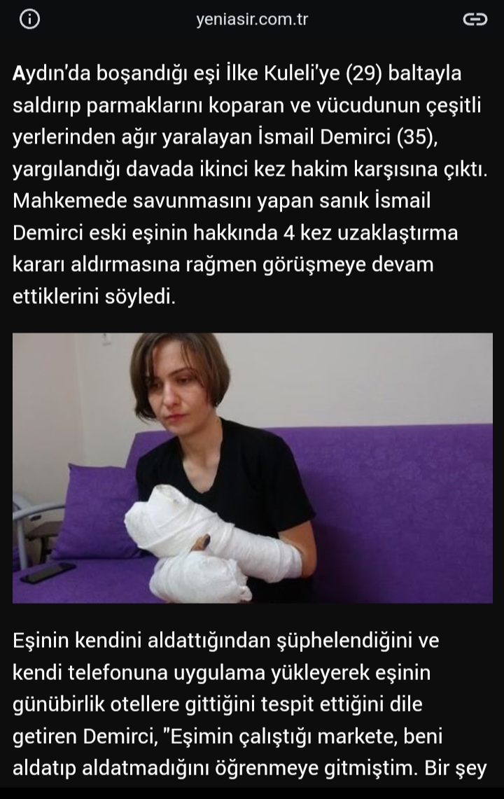 KorayGunes7's tweet photo. . kadın 4 kez uzaklaştırma aldırıyor. Onunla yaşayıp aldatıyor. Kızgınlıkla parmaklarını kesiyor 18 yıl.kadin adamı öldürüyor. Beyanı esas ya. Böcek dedi içkili idi .dovuyordu  beraat 
Adalet mi 
Cinsiyet kayırma mi 
@Akparti @MHP_Bilgi
@RTErdogan
@bybekirbozdag
#OğuzhanÇavuş https://t.co/MjGPCU8oSM