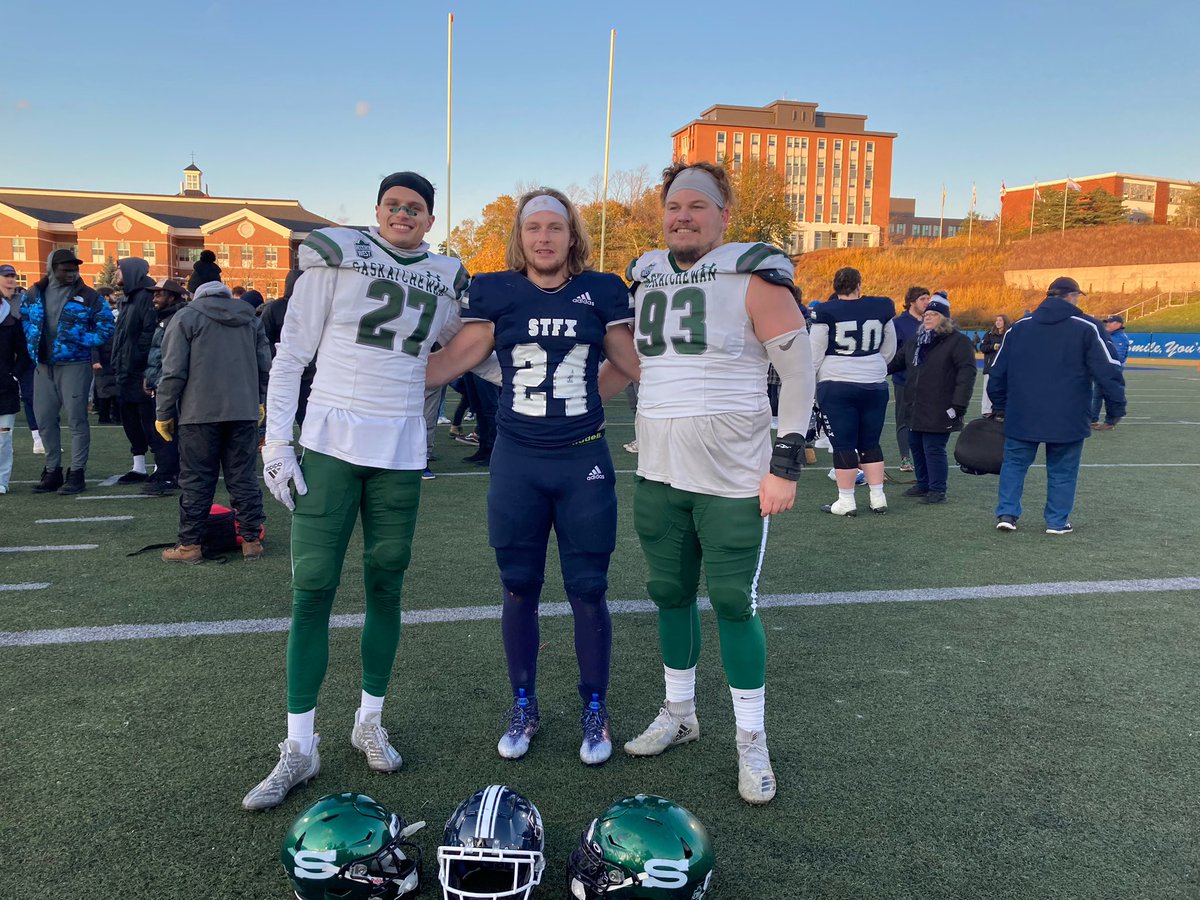 Scott MacAulay (@scotchm) on Twitter photo Congrats <a href="/monstarr15/">Finn Marcotte-Cribb</a> #CarsonBell & <a href="/BrandynMartin12/">Brandyn Martin</a> on playing in a exciting National Semi Final! The <a href="/reginathunder/">Regina Thunder</a> & <a href="/Reginathunderal/">Regina Thunder Alumn</a> are very proud of you all! Now <a href="/skhuskies/">Huskie Football</a> go win it all! Congrats <a href="/monstarr15/">Finn Marcotte-Cribb</a> #CarsonBell & <a href="/BrandynMartin12/">Brandyn Martin</a> on playing in a exciting National Semi Final! The <a href="/reginathunder/">Regina Thunder</a> & <a href="/Reginathunderal/">Regina Thunder Alumn</a> are very proud of you all! Now <a href="/skhuskies/">Huskie Football</a> go win it all!