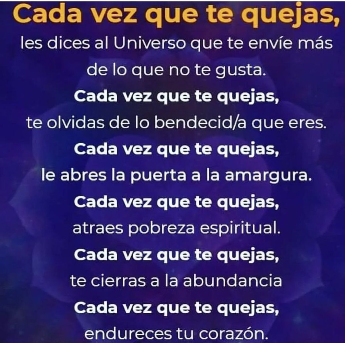 Sololuz5's tweet photo. APRENDE A NO QUEJARTE ! https://t.co/scAwLjbNK2