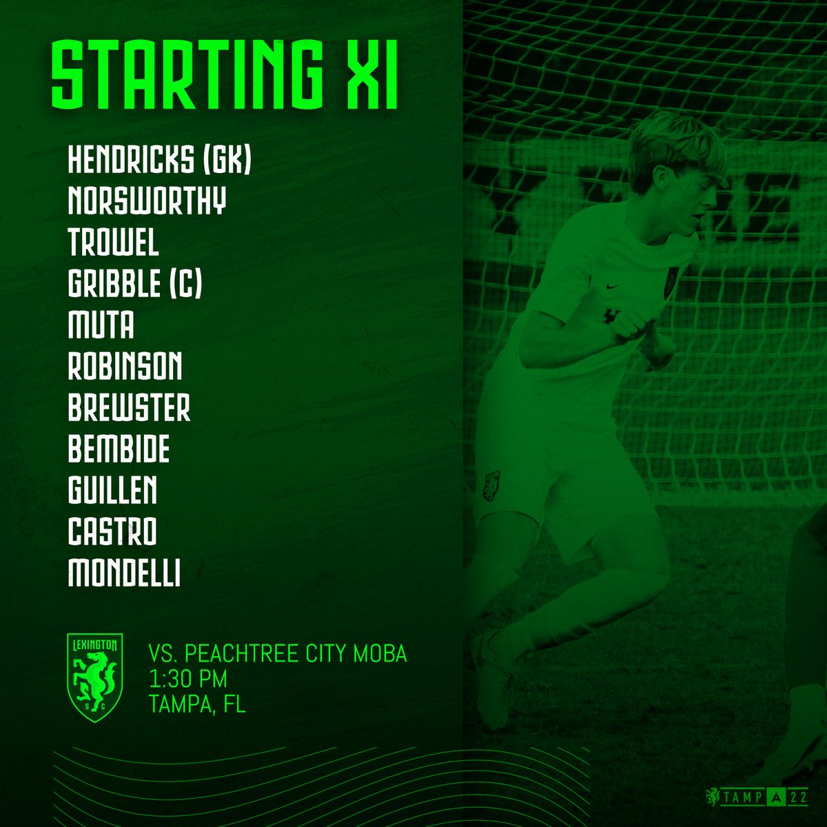Final match in Tampa. Let's finish the <a href="/USL_Academy/">USL Academy</a>
showcase strong!

📍 Tampa, FL
⏰ 1:30 PM
🆚 @MOBA_Soccer
💻 muscovision.com ($)

Head to our Instagram for in-game content.