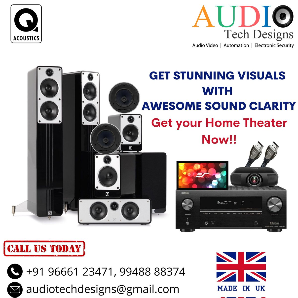 AudioTechDesign's tweet image. GET STUNNING VISUALS WITH AWESOME SOUND CLARITY..

Get your Home Theater Now!!

#audiotechdesigns #audio #video #hometheater #hometheatre #qacoustics #homeautomation