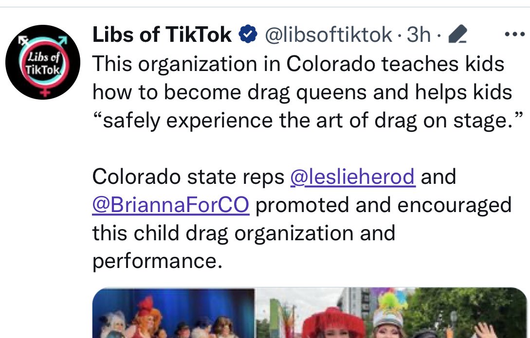 Hours after a mass shooting at an LGBTQ nightclub in Colorado Springs, LibsOfTikTok is targeting another LGBTQ organization in Colorado Springs. They want to get people killed. That’s really the only explanation here. This is textbook stochastic terrorism.