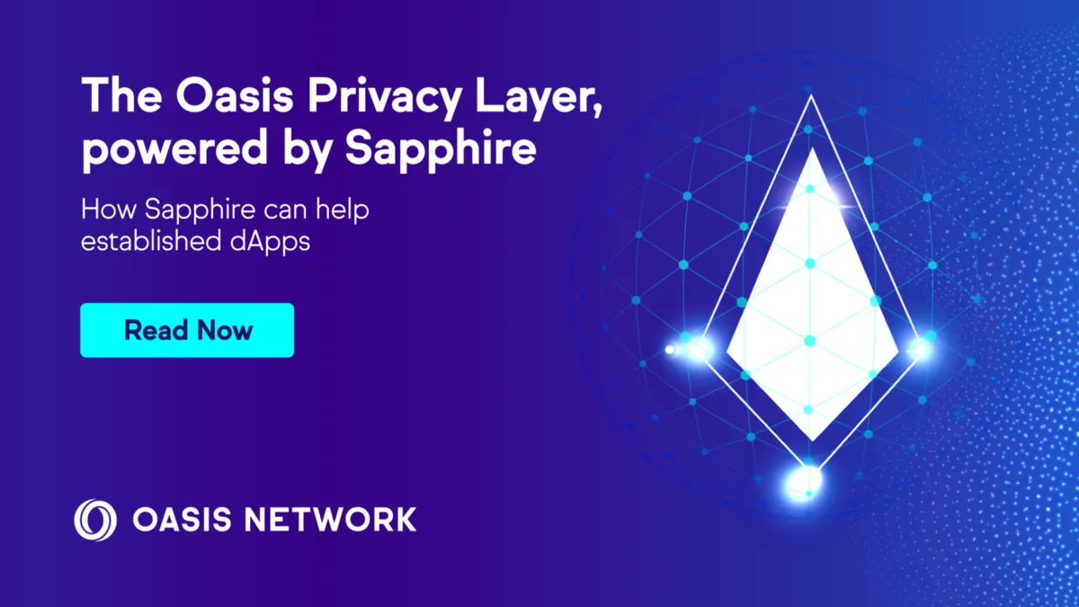 OasisNetwork_RS's tweet photo. https://t.co/RPjhlcE5gw 
Pročitajte tekst o Oasis Sloju Privatnosti koji može da se implementira i pruža privatnost dApp-ovima na drugim mrežama!
#OasisNetwork #Crypto #Sapphire #confidentiality https://t.co/6nLrijLWRR