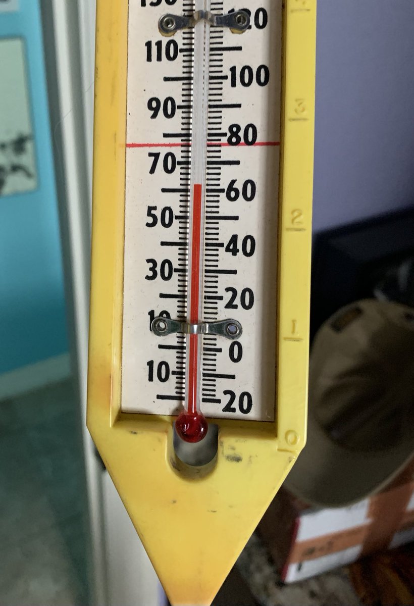 My wife refuses to turn the heat on. Bless her heart.  

#downwardtrend