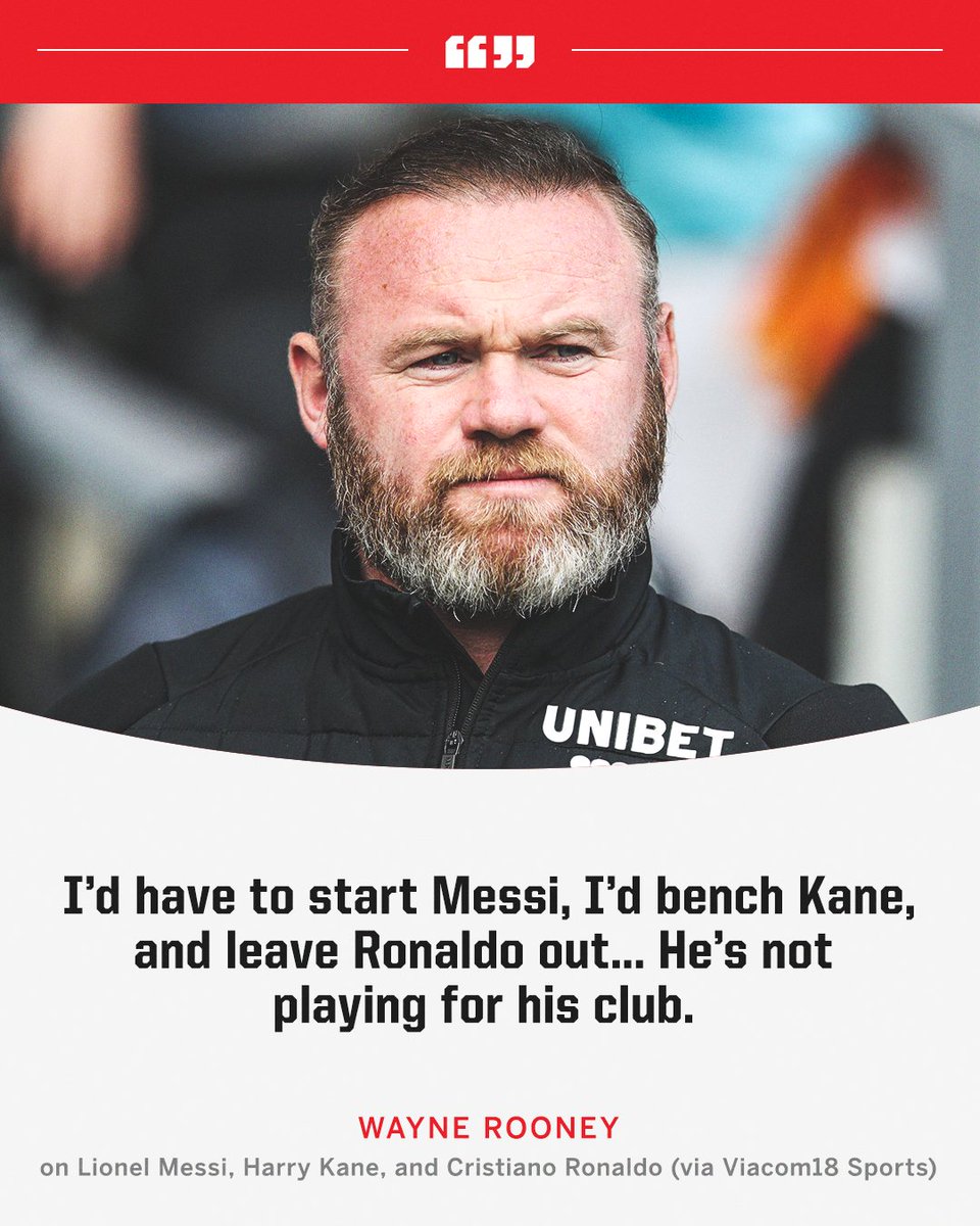 ESPNUK's tweet photo. Wayne Rooney was asked to start, bench and drop Messi, Kane and Ronaldo 😳 https://t.co/c41gjk3jd2