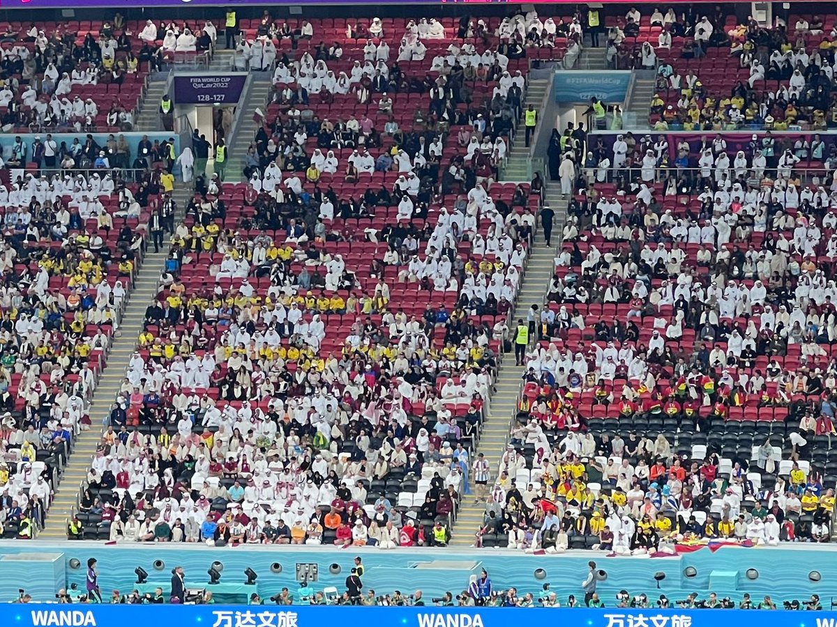 Empty seats after the hour mark... #FIFAWorldCup #TSWorldCup