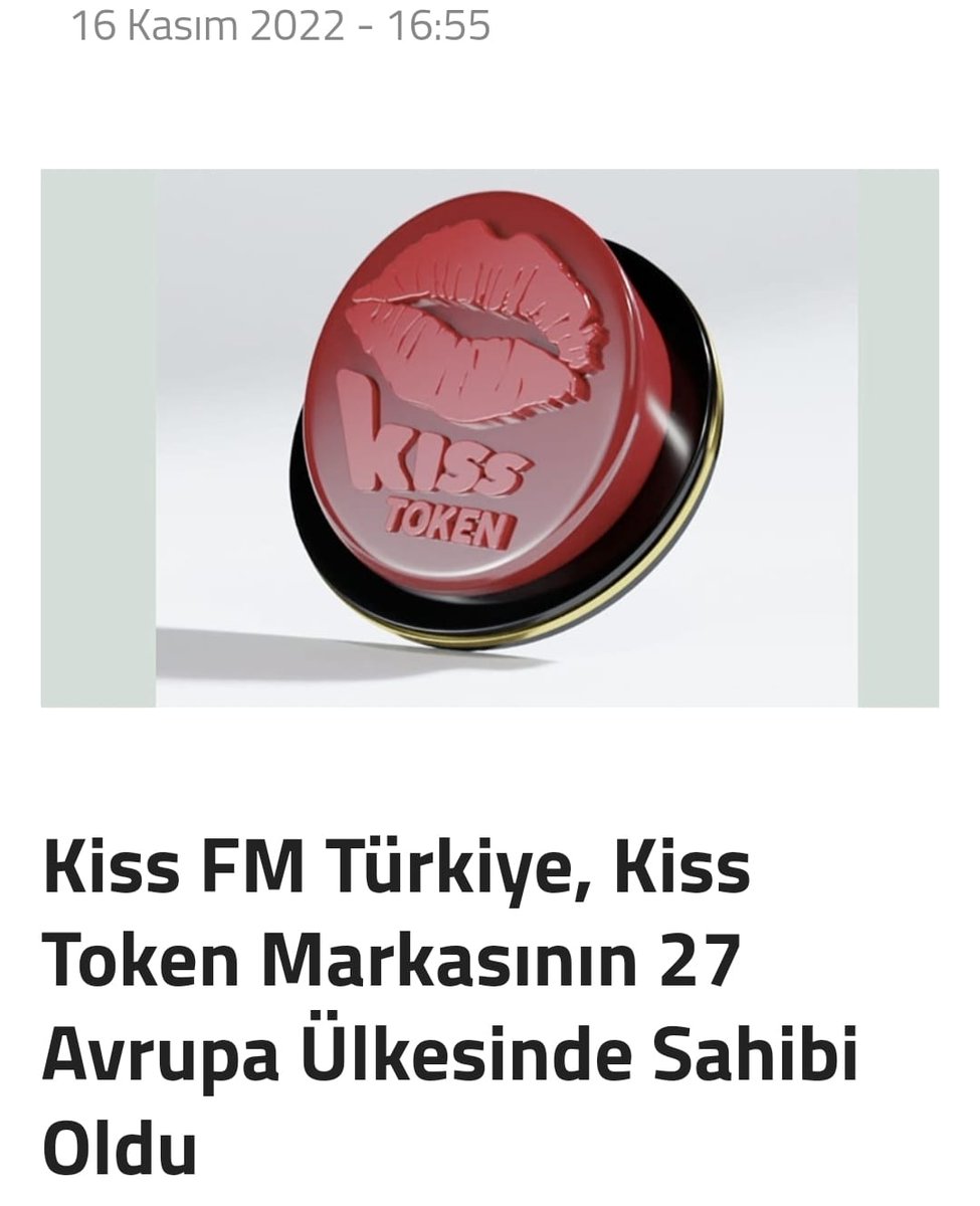 kissapptr's tweet photo. @KriptoHaberApp te çıkan en güncel #kisstoken haberlerine göz atmak ister misiniz? #kissfm #kissfmtr @TokenKiss https://t.co/NMHC1ePwWO