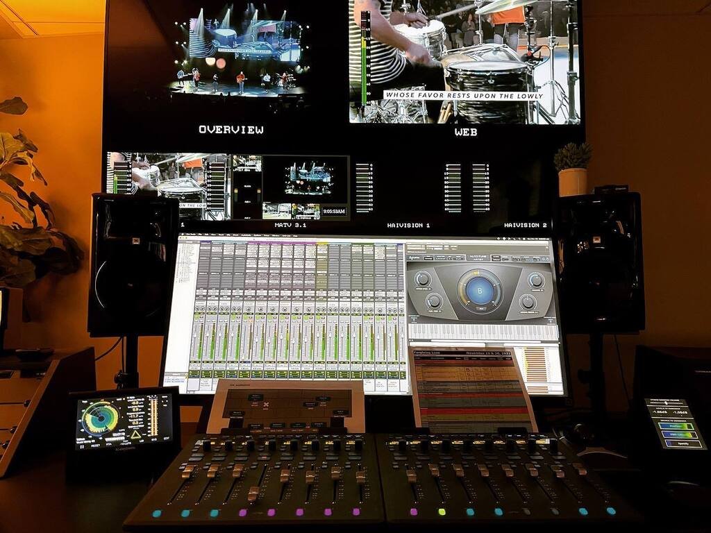 Mixin it up today. So grateful getting to mix broadcast with such a talented team and such high quality audio instagr.am/p/ClMQq4rvnFw/